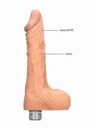 Фаллоимитатор с вибрацией Vibrating Dildo With Balls - 25 см.