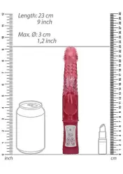 Вибратор кролик Rotating Rabbit - красный