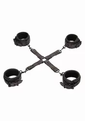 Крестообразный фиксатор с наручниками и наножниками Elegant Hogtie 