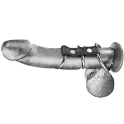 Хомут на пенис из трех металлических колец 3 Ring Gates Of Hell