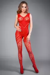 Боди-комбинезон Impulse геометрия - красный, S-L