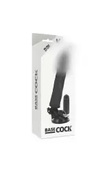 Реалистичный вибратор с пультом управления BASECOCK REALISTIC VIBRATOR REMOTE CONTROL BLACK 21CM