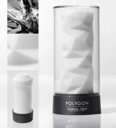 Универсальный мастурбатор Tenga 3D Polygon – белый