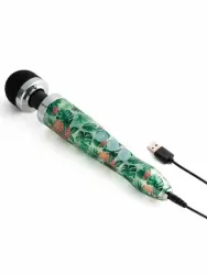 Мощный вибратор Doxy Die Cast 3R, 28 см, силикон, принт Ананасы