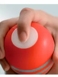 Нереалистичный мастурбатор Tenga Dual Sentation Cup, 15,5 см, ТПЭ, белый