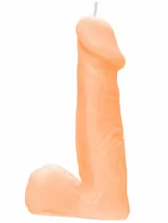 Оригинальная свеча Pecado BDSM «Пенис», 13 см, оранжевая