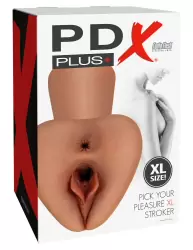 Мастурбатор вагина и анус Pick Your Pleasure XL Stroker, загорелый