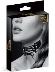 Элегантный чокер Concorde CHOKER LACET NOIR, со шнуровкой, 30 см, черный