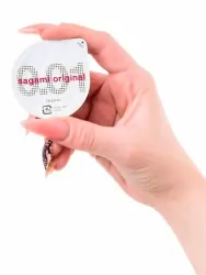 Полиуретановые презервативы Sagami Original 001 ультратонкие, 17 см, 20 шт. в уп.