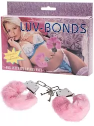 Металлические наручники Metal HandCuff с мехом – розовые
