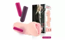 Реалистичный мастурбатор в форме вагины с вибрацией, ELEGANCE.002