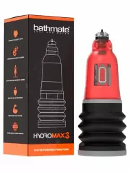 Гидропомпа Bathmate Hydromax3 brilliant, для мужчин с размером до 8 см, красная