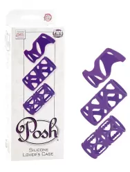 Набор силиконовых насадок Posh фиолетовый