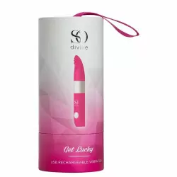 Мини-вибратор So Divine Get Lucky USB Vibrator. Розовый