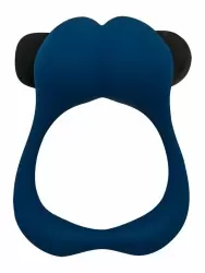 Эрекционное виброкольцо Alive Nutty, диаметр 3,18 см, силикон, синий