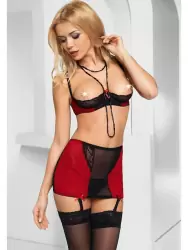 Сногсшибательный красно-черный комплект Avanua Eternity – S/M