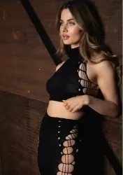 Эротический комплект из топа и юбки Turtleneck (XS-XL)