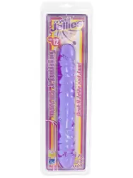 Двойной фаллоимитатор Crystal Jellies 12 - Purple