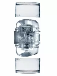 Реалистичный мастурбатор Fleshlight Quickshot Riley Reid, 11,2 см, анатомия реальной актрисы, прозрачный