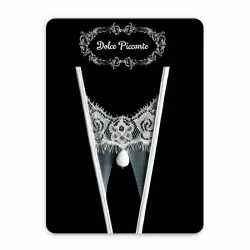 Белые кружевные трусики ручной работы Dolce Piccante Goccia с доступом - М