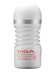 Нереалистичный мастурбатор Tenga Rolling Head Cup Gentle, 15,5 см, ТПЭ, белый