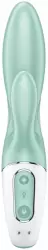 Надувающийся вибратор-кролик Satisfyer Air Pump Bunny 5, управление через приложение, 20,4 см, мятный