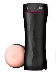 Реалистичный мастурбатор Mystim Opus E Anus, с электростимуляцией, 21,5 см, анус, телесный