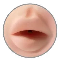 Двухсторонний мастурбатор ротик-анус Tight Grip Mouth & Ass - красный