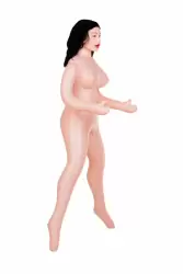 Реалистичная надувная секс-кукла TOYFA Dolls-X Cop Samantha с костюмом полицейской и вибрацией - телесный