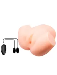 Реалистичный мастурбатор Baile Veronica, мини-полуторс, два отверстия, с двумя вибропулями