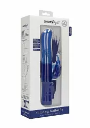 ВИБРАТОР КРОЛИК ROTATING BUTTERFLY - синий