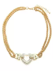 Колье с подвеской сердце Ann Devine – Heart Necklace With Bold Chain – золотой