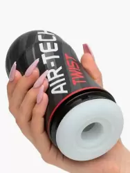 Нереалистичный мастурбатор Tenga Air-Tech Twist Tickle, диаметр 7,8 см, ТПЭ, красный