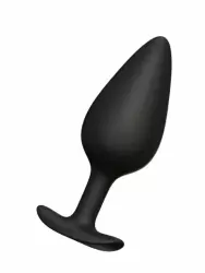 Вытянутая анальная пробка Erozon Butt plug №04 от Erozon, 9 см, силикон, черный