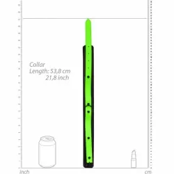Ошейник с поводком люминисцентный
