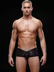 Блестящие мужские трусы-хипсы - S/M