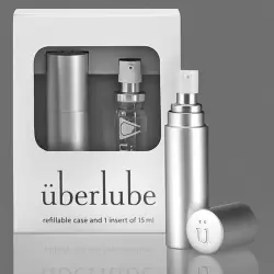 Набор Good-to-Go: флакон Uberlube 15 мл и кейс – серебристый