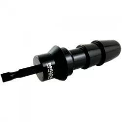 Комплект для секс-дрели Drilldo: бит-адаптер, очки, жилет - черный с оранжевым