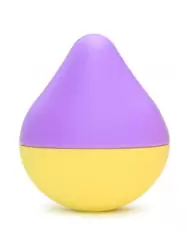 Компактный стимулятор клитора iroha Mini Fuji-Lemon, 6 см, ТПЭ, фиолетовый с желтым