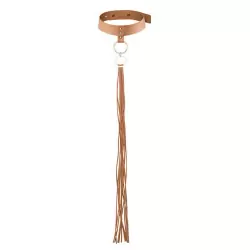 Ошейник с длинной кисточкой Maze Tassel Choker – коричневый