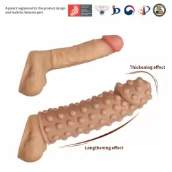 Насадка на фаллос с бугорками по поверхности размер M, EXTREME SLEEVE