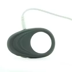 Эрекционное кольцо Embrace Pleasure Ring перезаряжаемое – серое