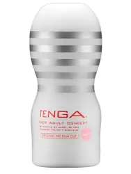 Нереалистичный мастурбатор Tenga Original Vacuum Cup Gentle, 15,5 см, ТПЭ, белый