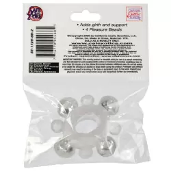 Эрекционное кольцо Basic Essentials - Enhancer Ring with Beads