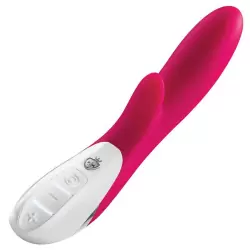 Вибромассажер Danny Divido со стимуляцией клитора – фуксия