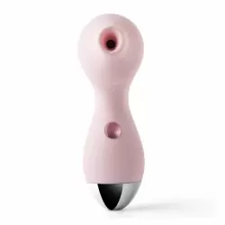Розовый стимулятор клитора Polly: 13.3 см, 3 режима работы, силикон