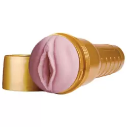 Мастурбатор для тренировки выносливости Fleshlight Gold Stamina вагина - розовый с золотистым