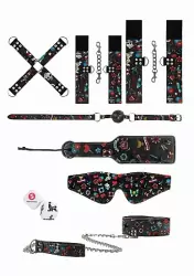 Набор для связывания Tattoo Style Bondage Kit - Old School Tattoo Style