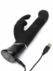 Мощный вибратор-кролик Fifty Shades of Grey Greedy Girl, вращающаяся головка, 12 режимов, 24,1 см, черный