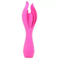 Вибромассажер с двойными лепестками Lust by Jopen L7 перезаряжаемый – розовый